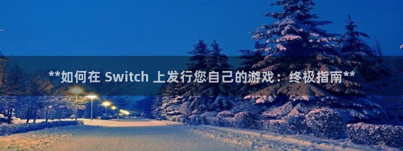 新宝gg—创造奇迹登录注册：**如何在 Switch 上发行您自己的游戏：终极指南**