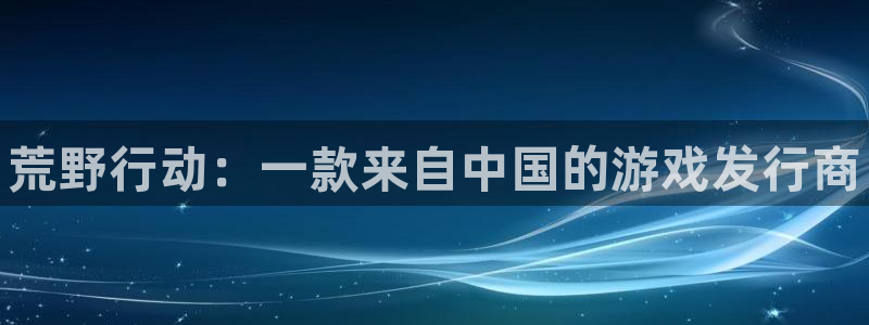 新宝gg登录测速中心：荒野行动：一款来自中国的游戏发行商